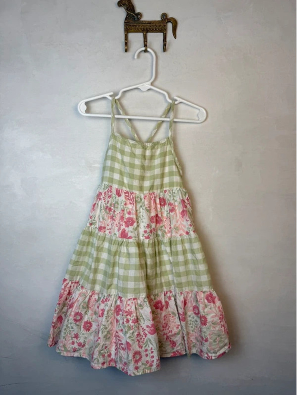 Gingham floral summer dress size 4T